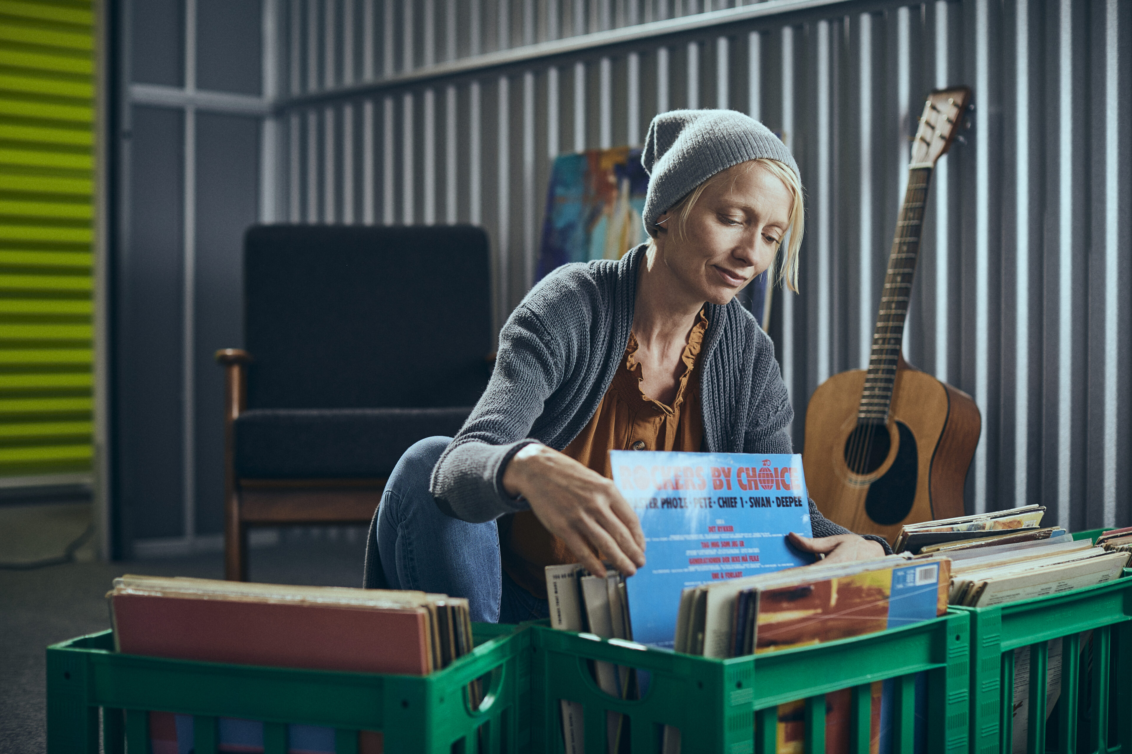 Woman with private storage