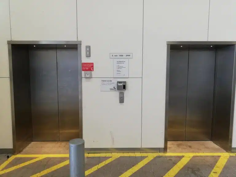 Access guide elevator Ørestad
